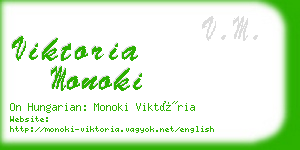 viktoria monoki business card
